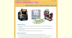 Desktop Screenshot of goyocorp.com